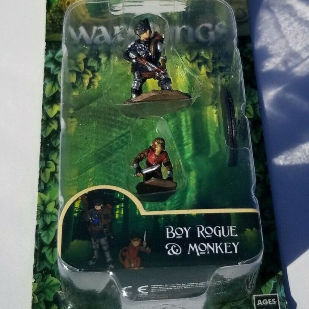 Wardlings Boy Rogue & Monkey Wizkids Miniatures